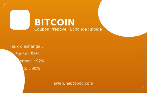 Acheter Bitcoin avec coupon prepaye