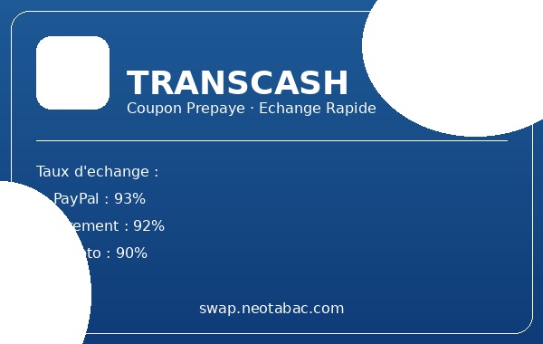 Convertir Transcash en PayPal